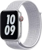 Armband für Apple Watch Series 8 7 6 5 4 3 2 1 SE - Nylon Band Ersatzarmband Sport Loop - Weiß - 38mm 40mm 41mm