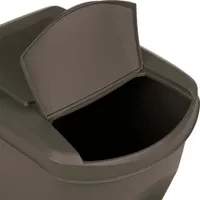 vidaXL Stohovatelný koš 3 ks. Šedá 75 l Polypropylen