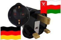 Urlaubsstecker Oman für Geräte aus Deutschland