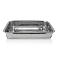 Karl Krüger 15030 Edelstahl Vierkantpfanne 30 cm