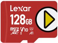 Lexar UHS-I MicroSDXC, 128 GB, Flash-Speicher Klasse 10, Rot, A1, V10, U1, 150 MB/s