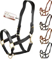 Esposita anatomisches Lederhalfter "Deluxe" - Schwarz Full