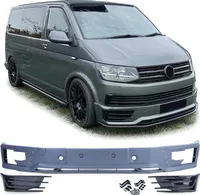 Przedni spoiler spoiler zderzak + kratka dla VW T6 VI od 2015-