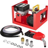 Pompa do oleju opałowego i napędowego Wiltec 230V/550W 20-60l/min samozasysająca pompa z automatycznym pistoletem, pompa paliwowa, pompa ssąca