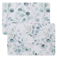 LS-LebenStil 2x Kork Tischset Platzset Eukalyptus 40x30cm abwaschbar Platzmatte Placemate Tisch Untersetzer Unterlage Teller Geschirr Vasen