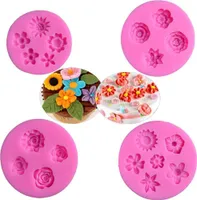 4er-Set Kuchenformen, Mmgoqqt, Silikon, Rosa