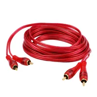 Cinch kábel Rot Transparent 5m