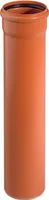 KG Abwasserrohr Rohr Abflussrohr Kanalrohr PVC DN 400 100 cm mit 1 Muffe orange