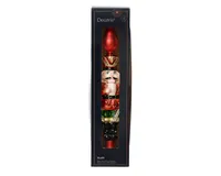 Christbaumspitze Glas Nussknacker Figur 29cm rot