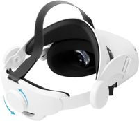 Halo Strap für Oculus Quest 2, verstellbares und drehbares Kopfband für Oculus Quest 2 VR Virtual Reality Headset (weiß)