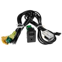 vhbw AUX USB Audio Adapter Kabel KFZ Radio (100 cm) kompatibel mit VW Jetta VI 01/2011+, Passat B6 ( Typ 3C ) 03/2005 - 07/2010 Auto, Autoradio