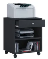 Salda Kommode , Büroarchiv auf Rädern 2 Regale und 1 Schublade schwarz.