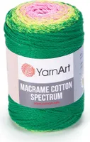 Yarn Art Macrame Bavlna Spectrum 225 m 1309 Pink Green Šňůra