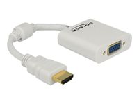 DELOCK HDMI Adapter A -> D-Sub15 St/Bu weiß