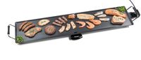 Bestron elektrische XXXL Plancha-/Teppanyaki-Grillplatte mit Antihaftbeschichtung, Grillspaß für bis zu 10 Personen, extra lange Grillfläche, 2.000 Watt, Farbe; Schwarz
