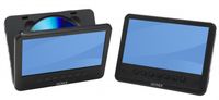 Denver MTW-756 7 Zoll Portabler DVD Player mit 2 Monitoren
