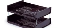Durable Briefablageschale A4 quer sw QUADRO stapelbar