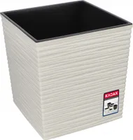 KADAX Blumentöpf "Tres", Blumentopf aus Kunststoff, Topf 30 cm, Creme-Topf