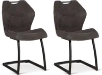 Stuhl Riva – Graphit – Set mit 2 Stühlen