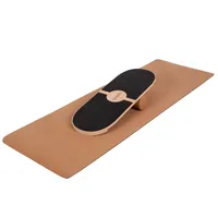 Selonis balanční deska ze dřeva pro dospělé a děti pro trénink koordinace balanční deska pro fyzioterapii skateboard surfovací prkno surfování sport fitness crossfit jóga - k dispozici s podložkou a b