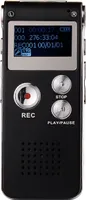 Digitaler Sprachrekorder, 8 GB, sprachaktivierter Rekorder mit Wiedergabe, Mini-Audiorecorder für Vorträge, Meetings, Interviews, tragbares Kassettendiktiergerät mit USB, MP3