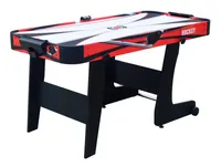 Vzdušný hokej pro děti + herní stůl MDF + rodinná hra air hockey červená 152x74x80cm