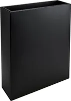 VIVANNO Pflanzkübel Raumteiler pulverbeschichtetes Stahlblech "Elemento", Schwarz 75x25x90 cm