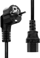 Prodloužený napájecí kabel schuko úhlový na c13 1m