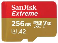 SanDisk microSDXC          256GB Extreme A2 C10 V30 UHS-I U3