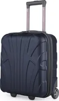 Suitline - Příruční zavazadlo 45x36x20 cm malý kufr EasyJet Underseat Trolley, kabinové zavazadlo 45 cm bez příplatku za zavazadlo v letadle podsedadlový vozík pro piloty 30 litrů, tmavě modrý