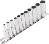 TECPO Steckschlüssel-Satz, SW 4-13 mm, 1/4, 11-teilig