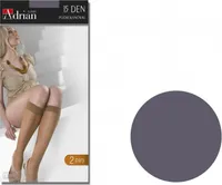 Dorlastan Kniestrümpfe 2 Paar ohne Kompression Grigio Uni