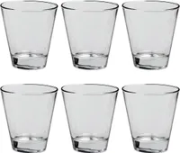 LEONARDO 012666 Ciao Whiskybecher Glas, 250ml, H 9cm, klar (6 Stück)