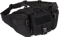 Tactical Hüfttasche Bauchtasche Militär Gürteltasche mit 5 Fächer inkl. Reißverschluss für Outdoor Sport Trekking Wandern Running
