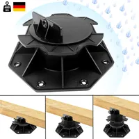 LZQ 10 Stück Stelzlager Höhenverstellbar für Terrassenplatten - WPC Terrassenlager Verstellbar 60-140mm