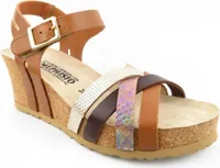 Mephisto Lanny camel Damen Keilsandalette in Braun, Größe 37