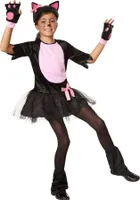 Mädchenkostüm Pinkes Samtpfötchen - 128 (7-8 Jahre)