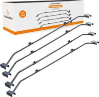 4x Planenspanner für Anhängerplane Flachplanenbügel Anhänger aus Metall, verstellbar von 100-155 cm Regenwasserabfluss