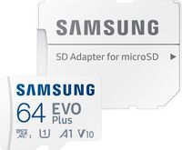 Samsung EVO Plus MB-MC64KA - Flash-Speicherkarte (microSDXC-an-SD-Adapter inbegriffen)