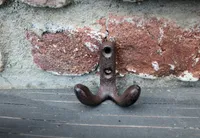 Wandhaken Doppelhaken Gusseisen klein