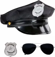WIDMANN S.R.L. Policejní souprava, čepice, brýle odznak