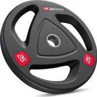 Hop-Sport Profi Studio Ø 50mm Olympia gummierte Gusseisen Hantelscheibe 25 KG