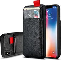 ShieldCase Lederhülle mit Kartenfach für iPhone X / Xs