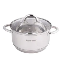 Topf 4L Edelstahl 22 cm Kochtopf Suppentopf Induktion Universaltopf Fleischtopf