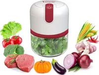 Beper P102ROB050 Mini kuchynský sekáčik potravín, 250 ml, biely/červený