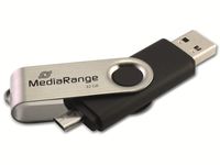 MediaRange USB-Stick 32 GB USB combo mit Micro USB