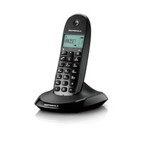 Motorola C1001L, DECT, Rot, Tisch/Bank, Digital, Multi, 50 Eintragungen