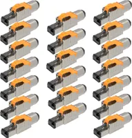 Netzwerkstecker RJ45 Stecker Cat8 CAT8.1 20 Steckverbinder werkzeuglos geschirmt