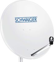 SCHWAIGER SPI996.0 Satelitná parabola Satelitná parabola Offsetová anténa Podperné rameno LNB Stožiarový držiak Satelitná parabola Oceľ 75x85cm svetlo šedá