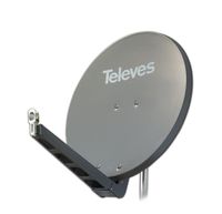 Televes S85QSD-G - 10,7 - 12,75 GHz - 39,5 dBi - Graphit - Aluminium - 85 cm - 850 mm